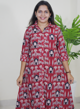 Madhuri (Ajrak Maroon)