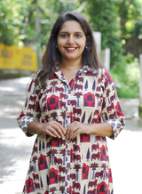 Madhuri Ajrak Off-White