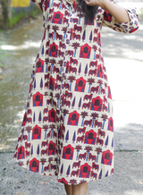 Madhuri Ajrak Off-White