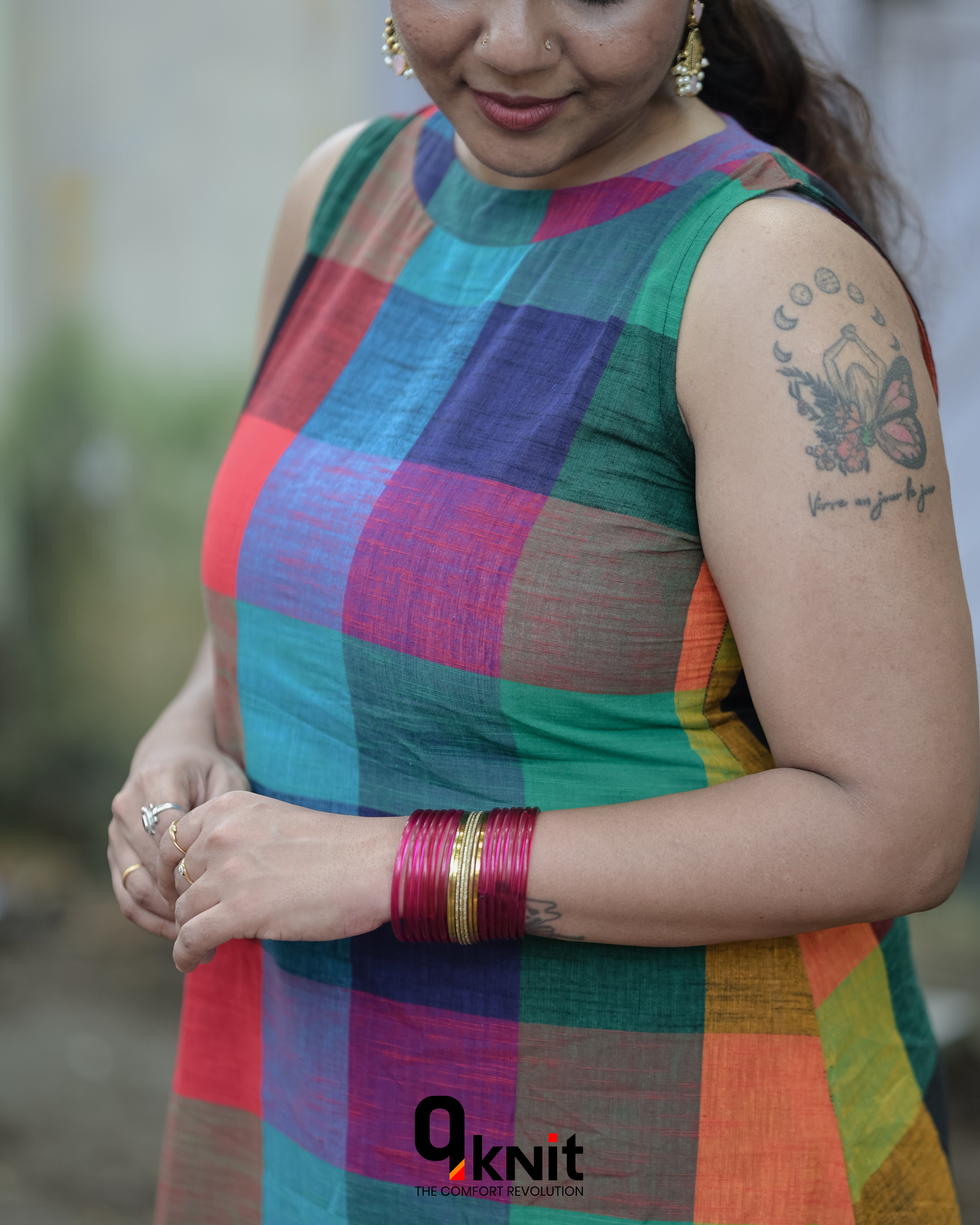 Madras KattamCo-ord Set