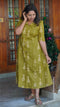 Doll Printed dress (olive green)