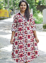 Madhuri Ajrak Off-White