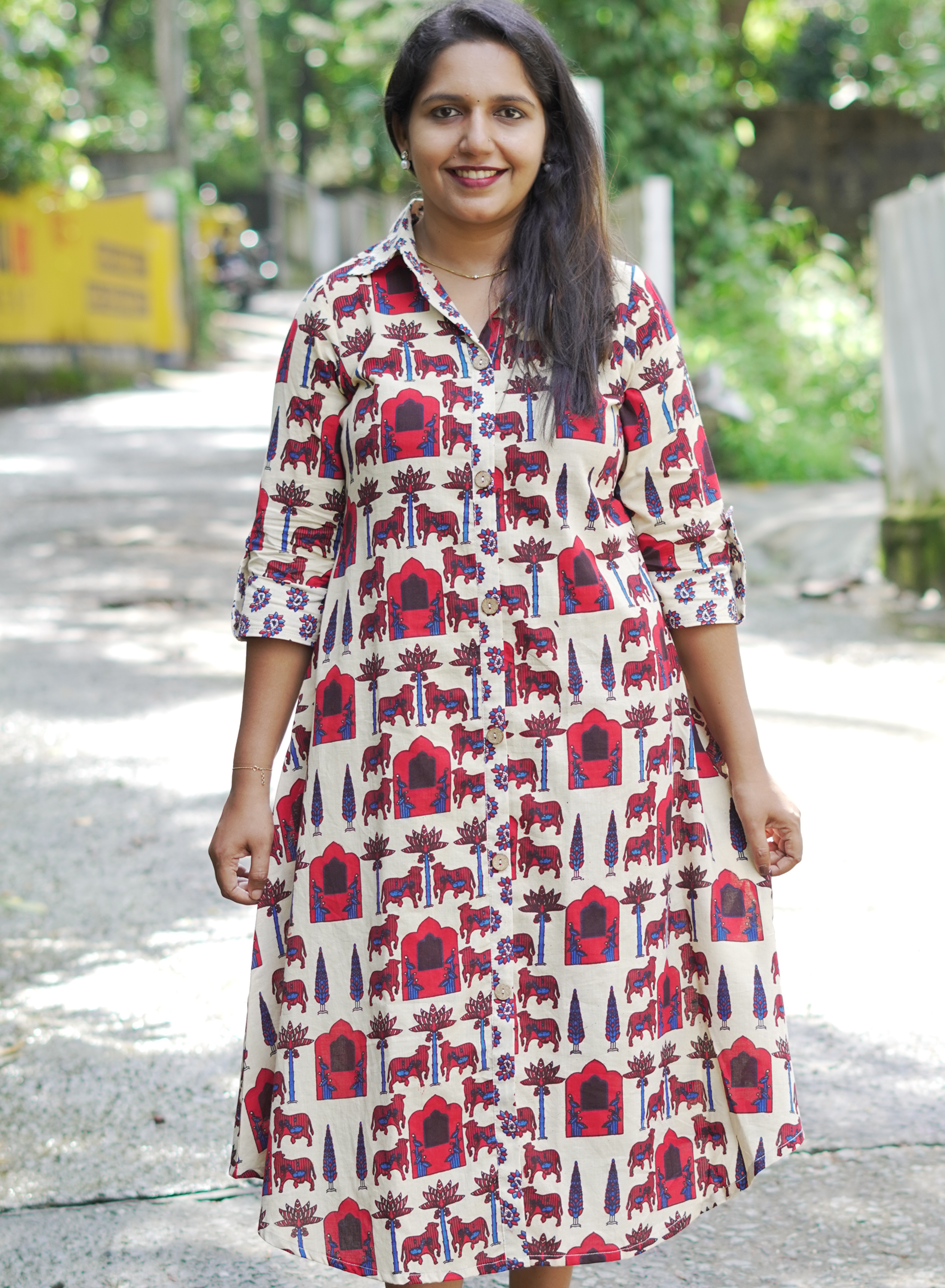 Madhuri Ajrak Off-White