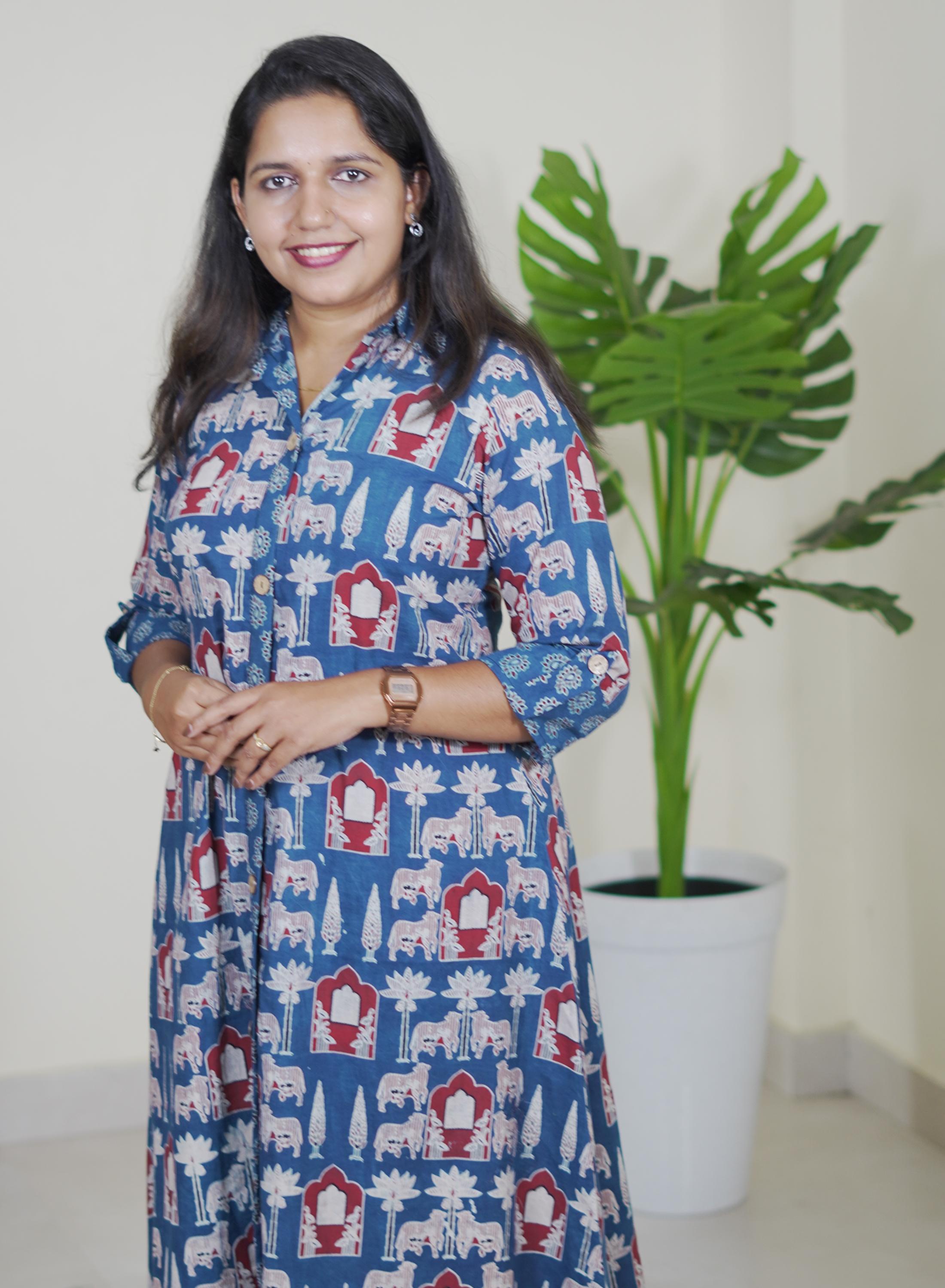 Madhuri (Ajrak Blue)