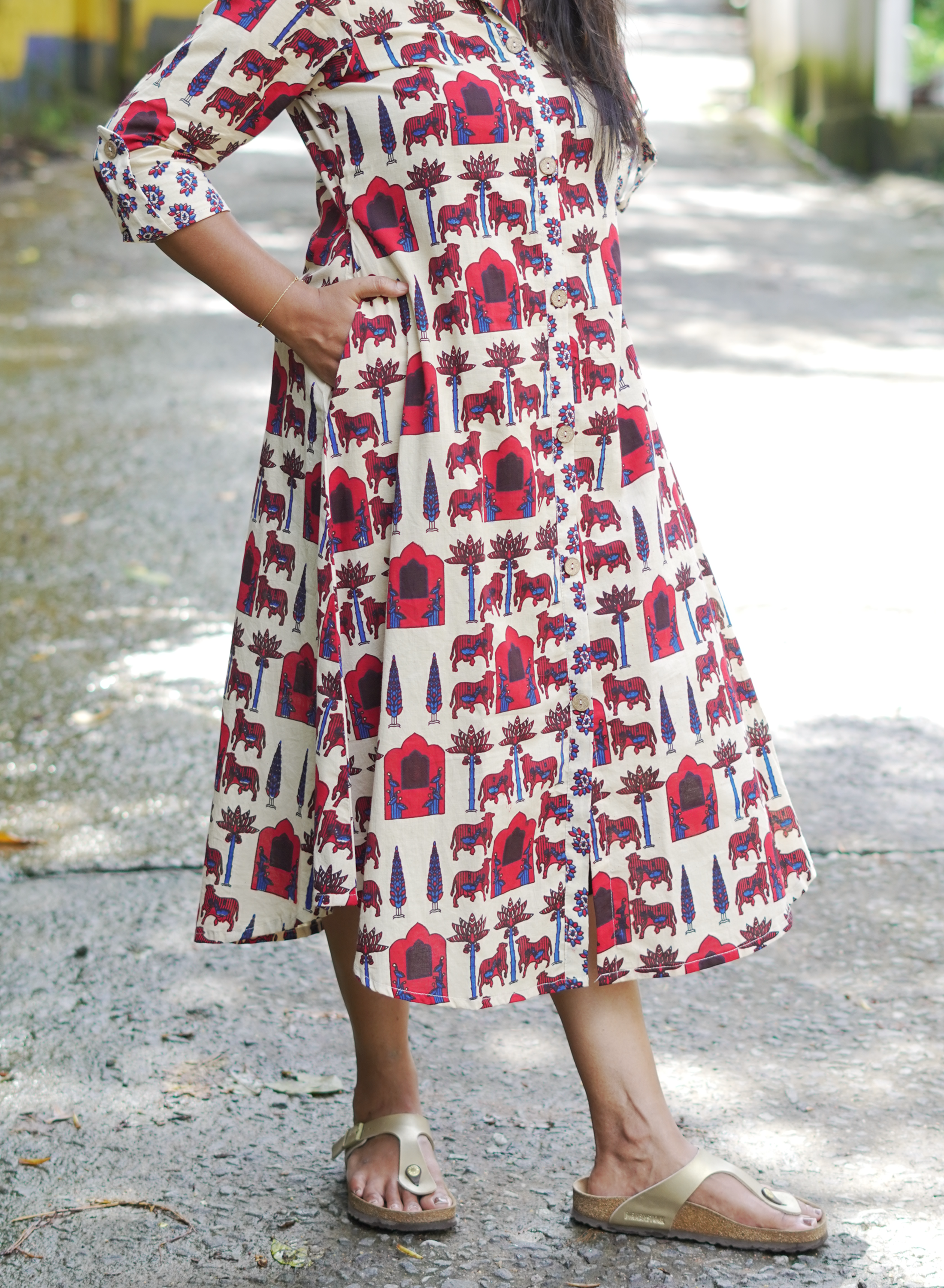 Madhuri Ajrak Off-White
