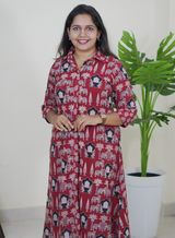 Madhuri (Ajrak Maroon)