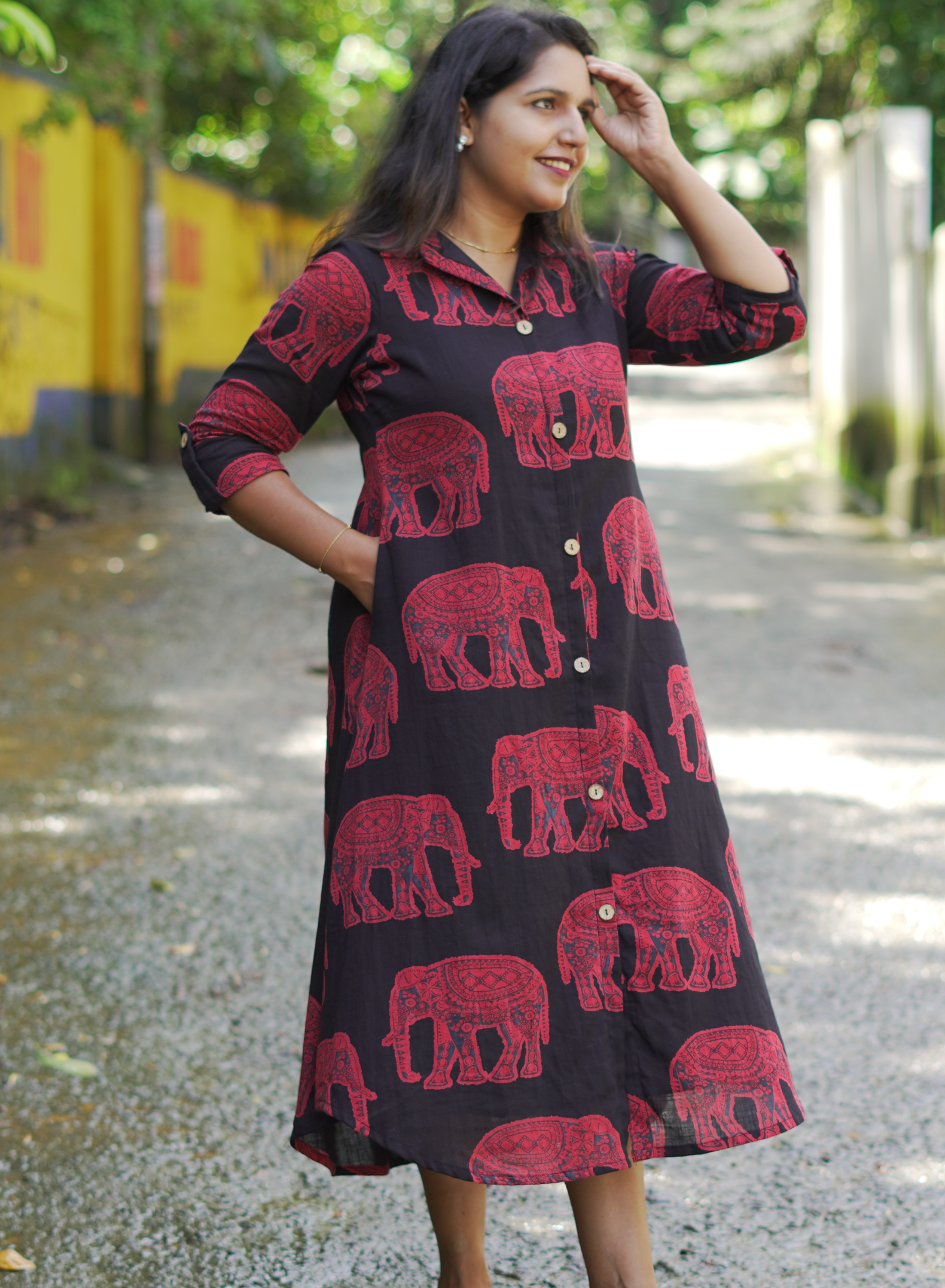 Black Hathi (Elephant Print)