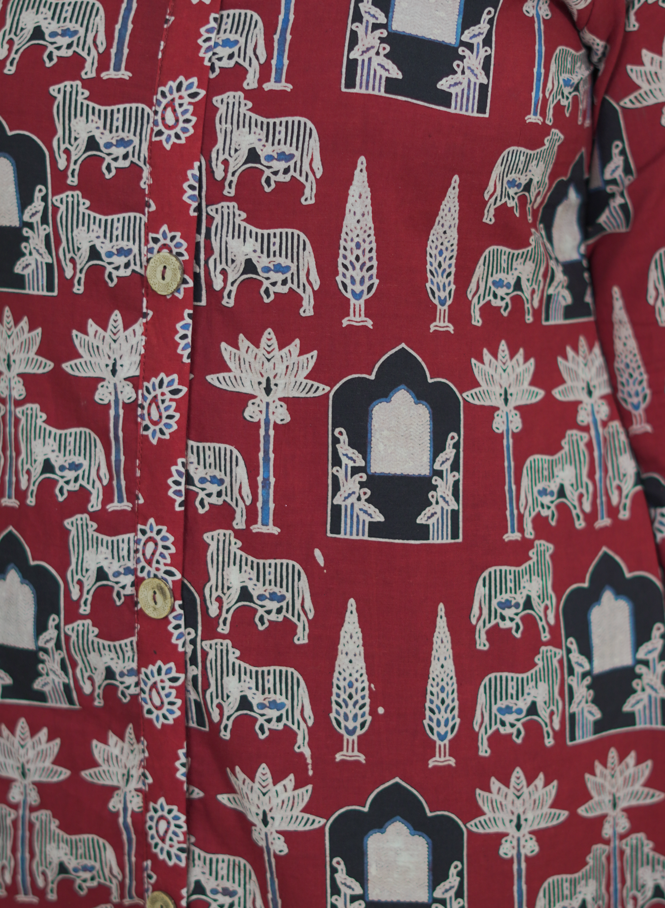 Madhuri (Ajrak Maroon)