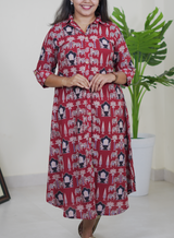 Madhuri (Ajrak Maroon)