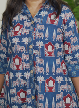 Madhuri (Ajrak Blue)