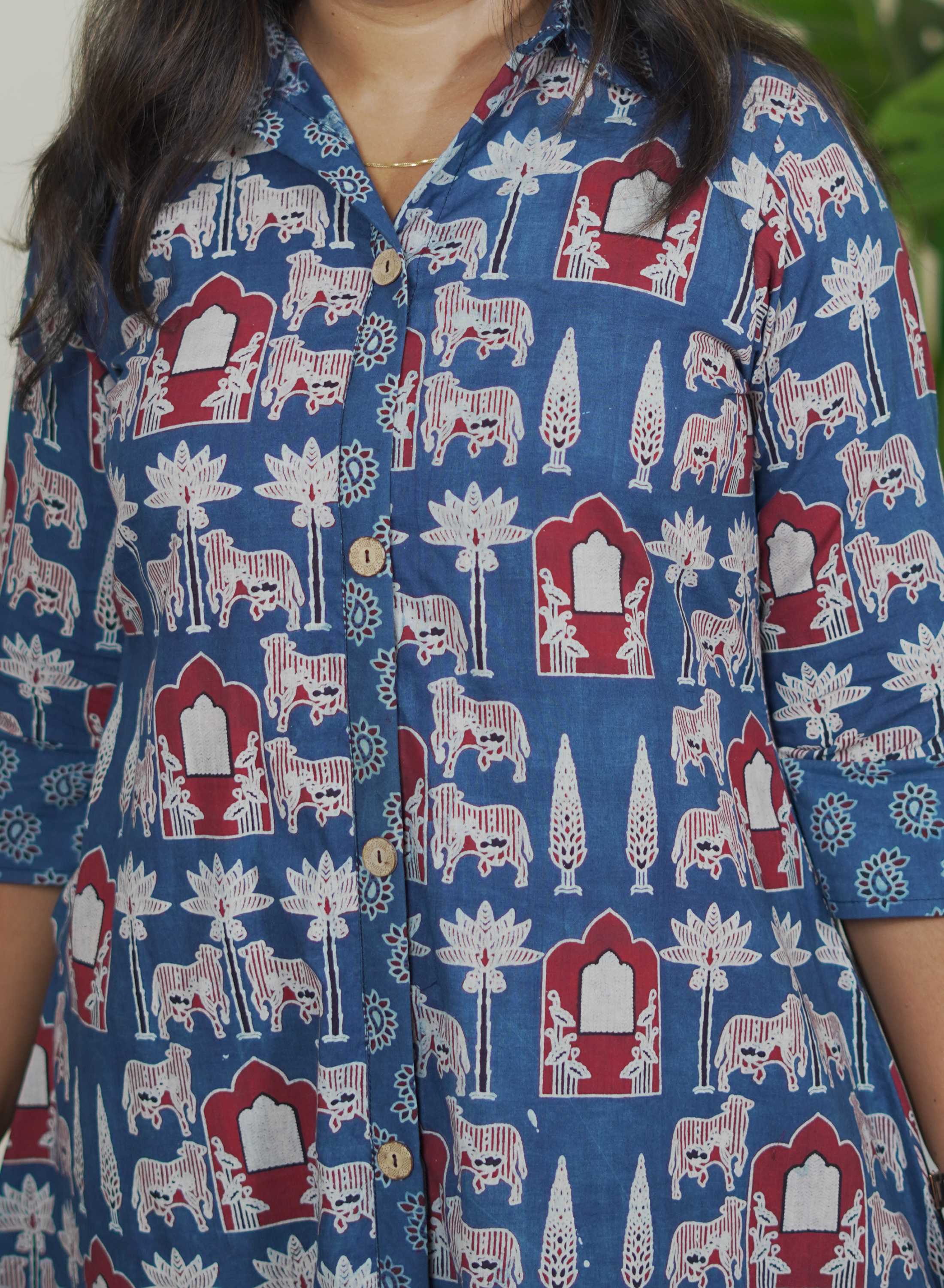 Madhuri (Ajrak Blue)