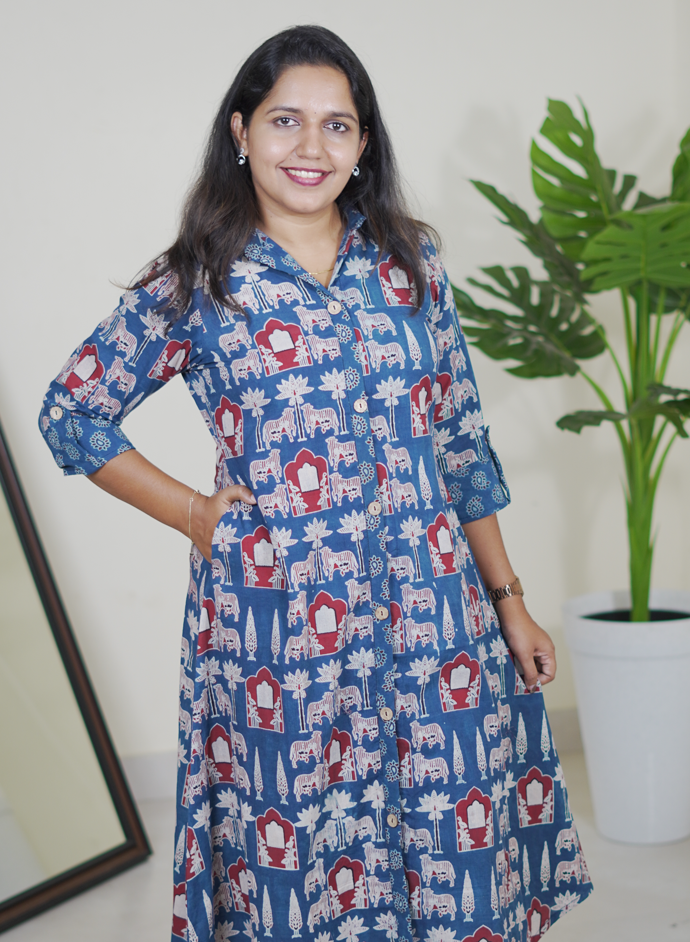 Madhuri (Ajrak Blue)