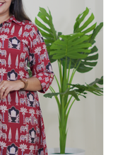 Madhuri (Ajrak Maroon)